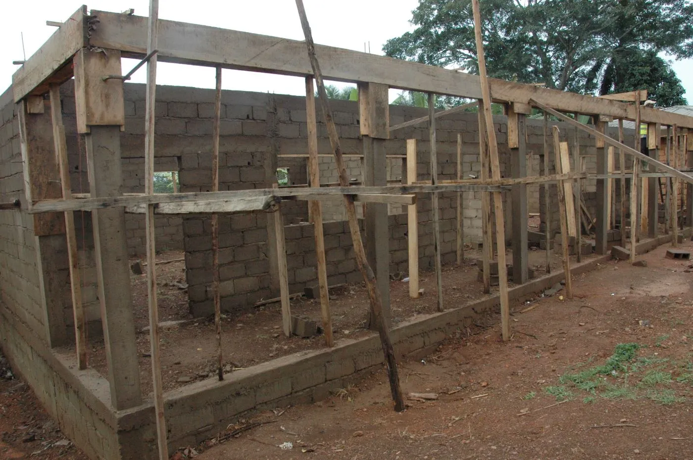 Bau des Kindergartens