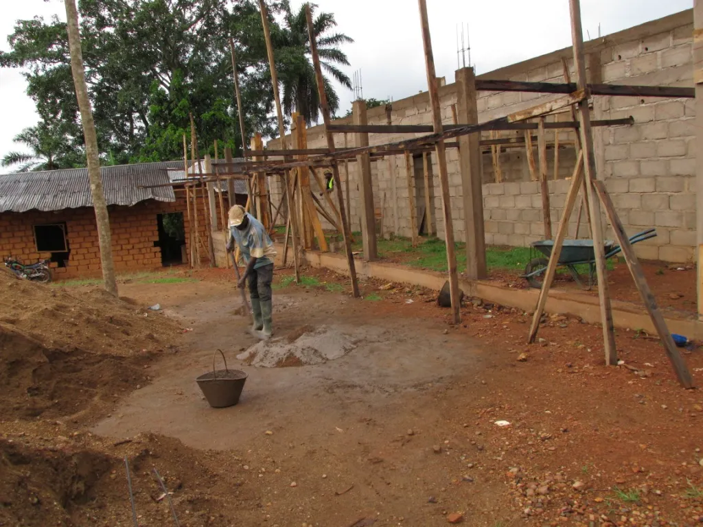 Bau des Kindergartens