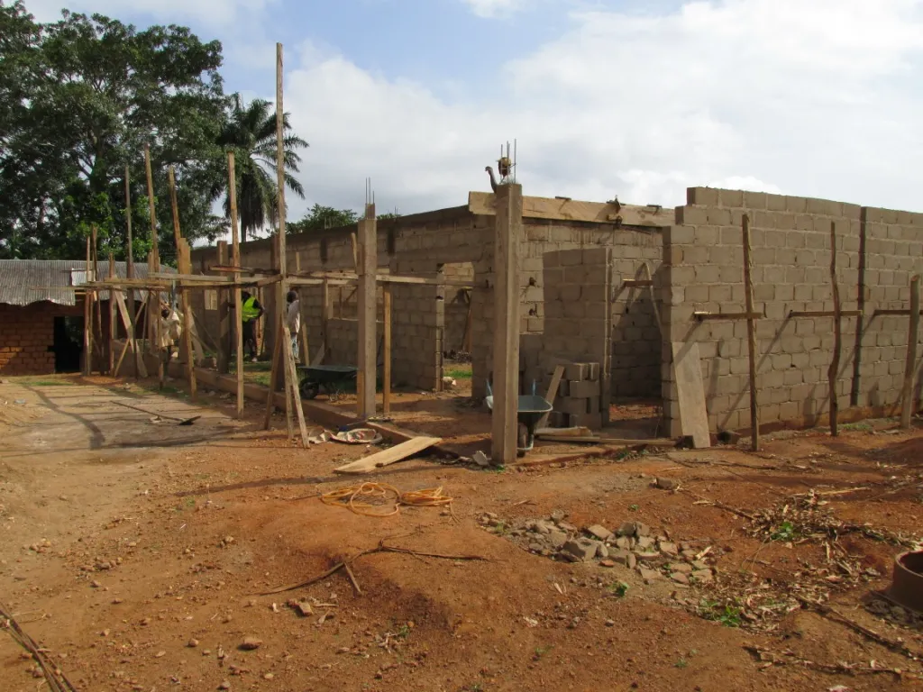 Bau des Kindergartens
